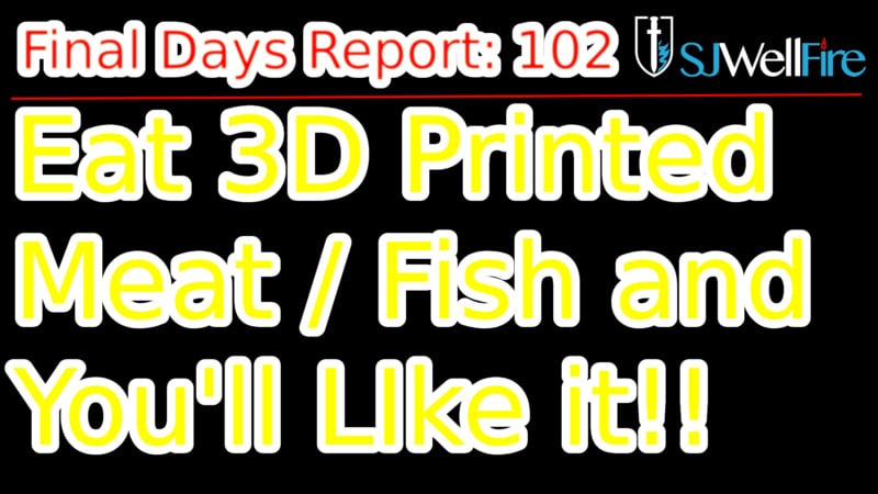 3D printed fish and meat